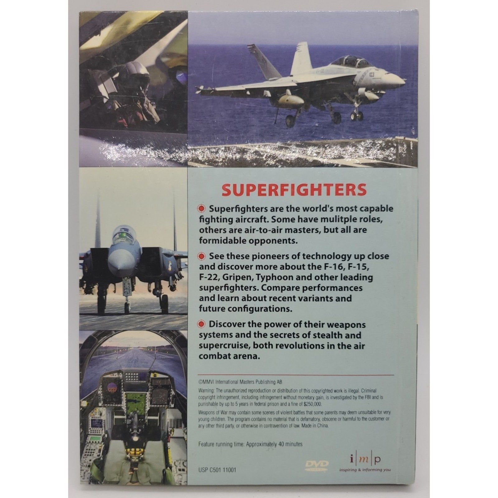 Super Fighters - Weapons Of War - 2007 (DVD, Booklet)