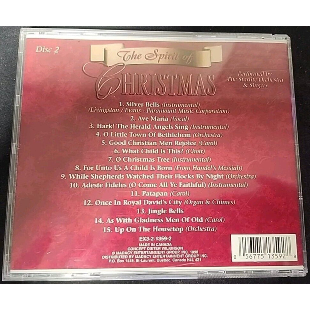 Starlite Orchestra & Singers The Spirit of Christmas Music Dics 2 (CD)