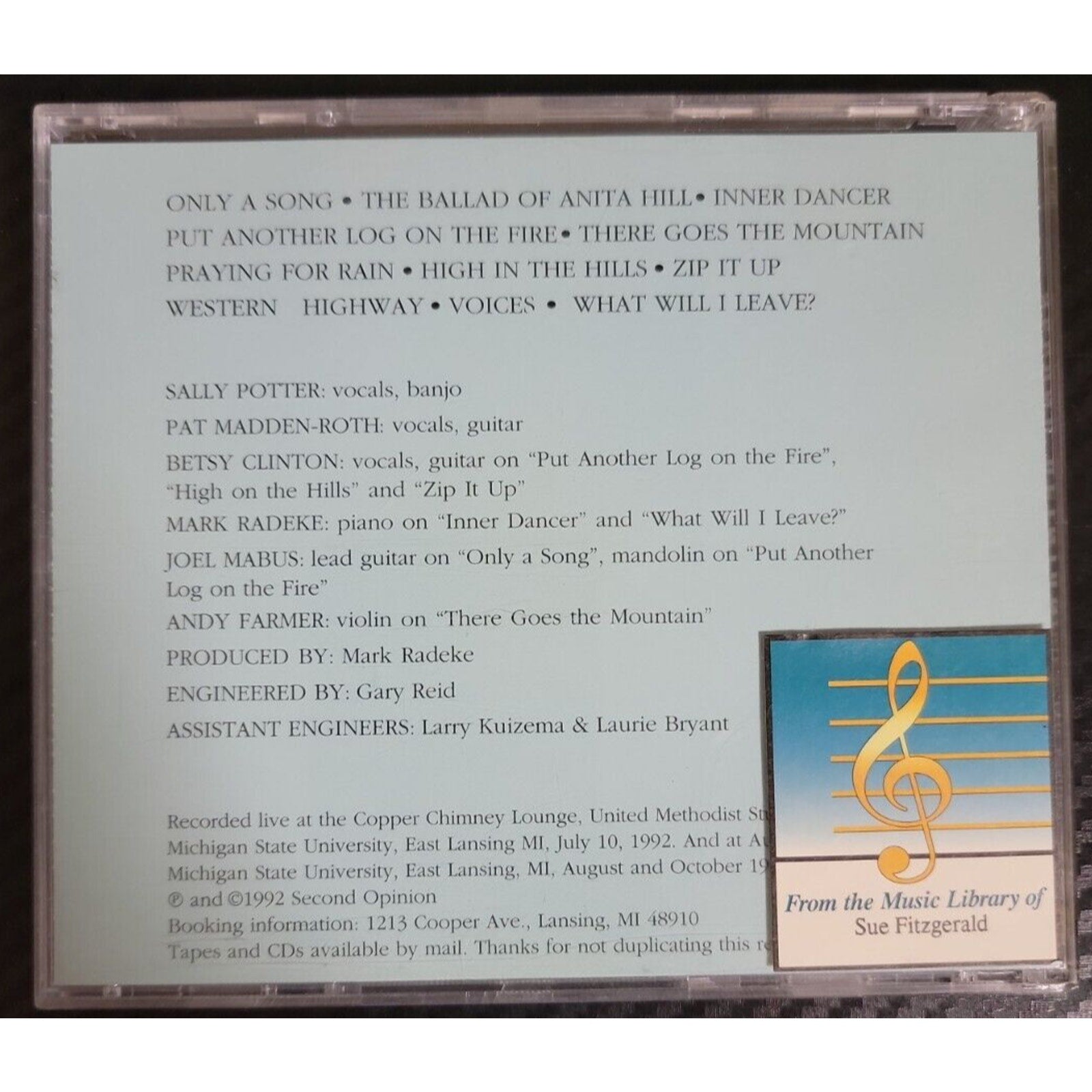 Second Opinion Just A Bit Closer (CD)