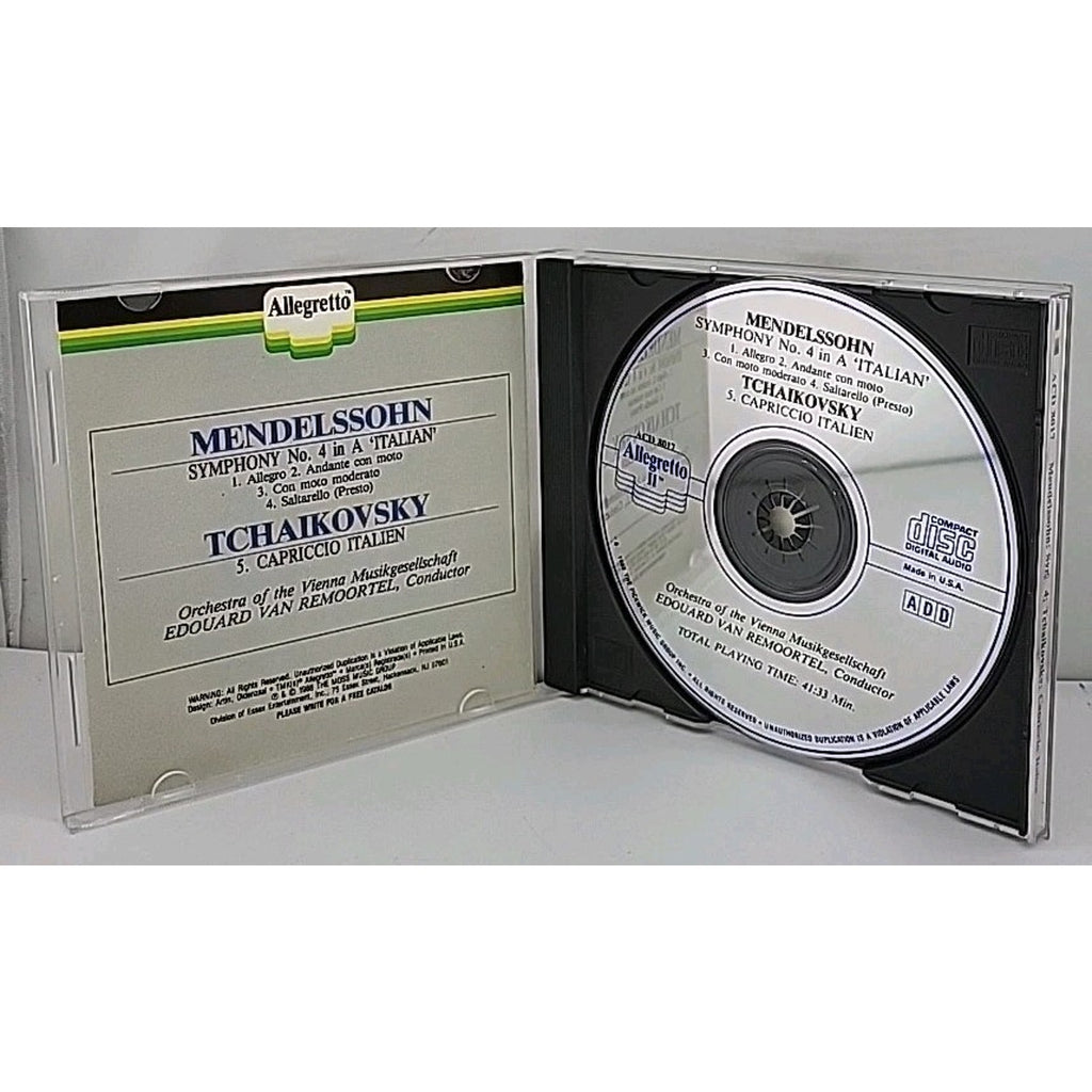 Mendelssohn, Tchaikovsky Van Remortel Symphony No. 4 'Italian' / Capriccio CD