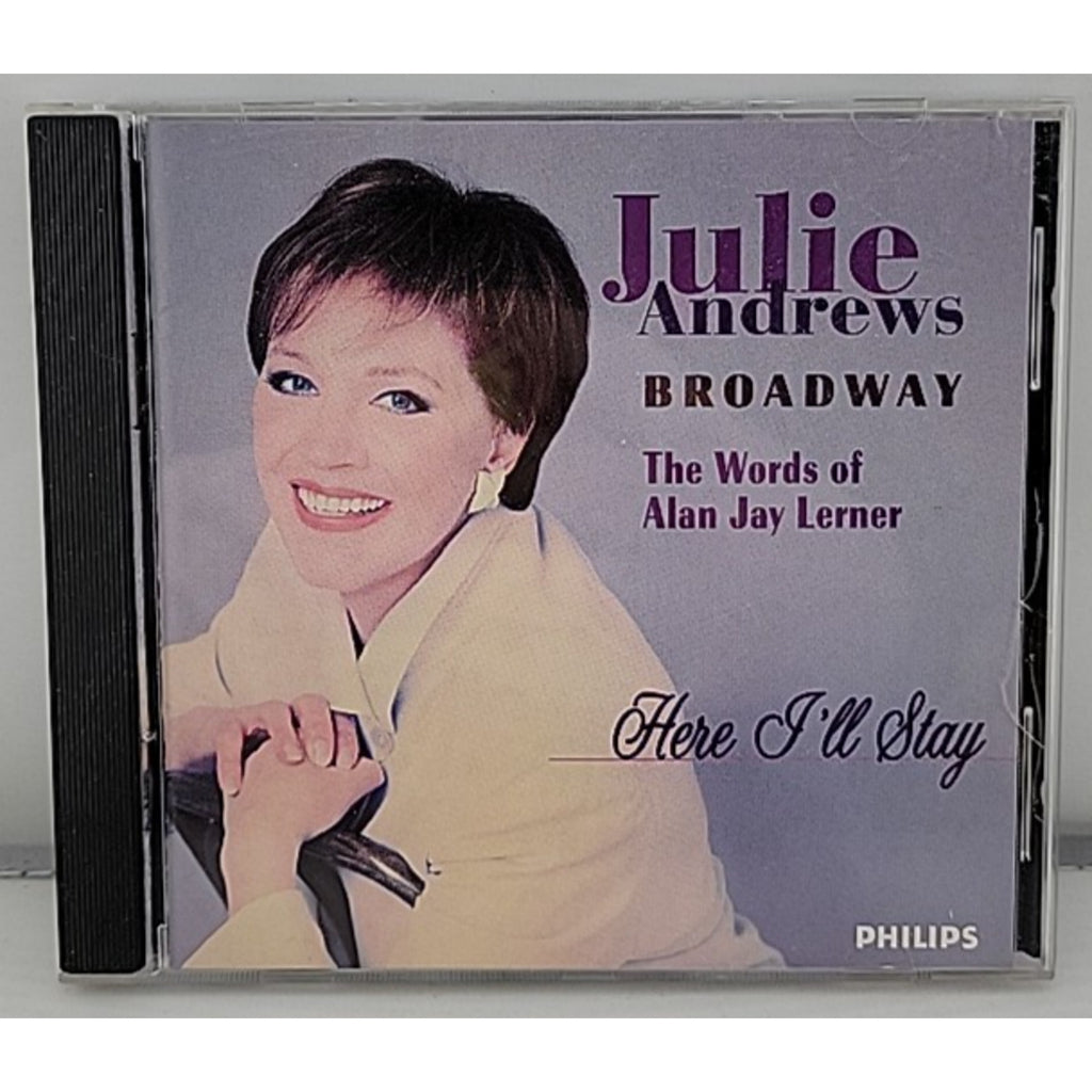 Here I'll Stay: The Words of Alan Jay Lerner by Julie Andrews (CD, Oct-1996,...