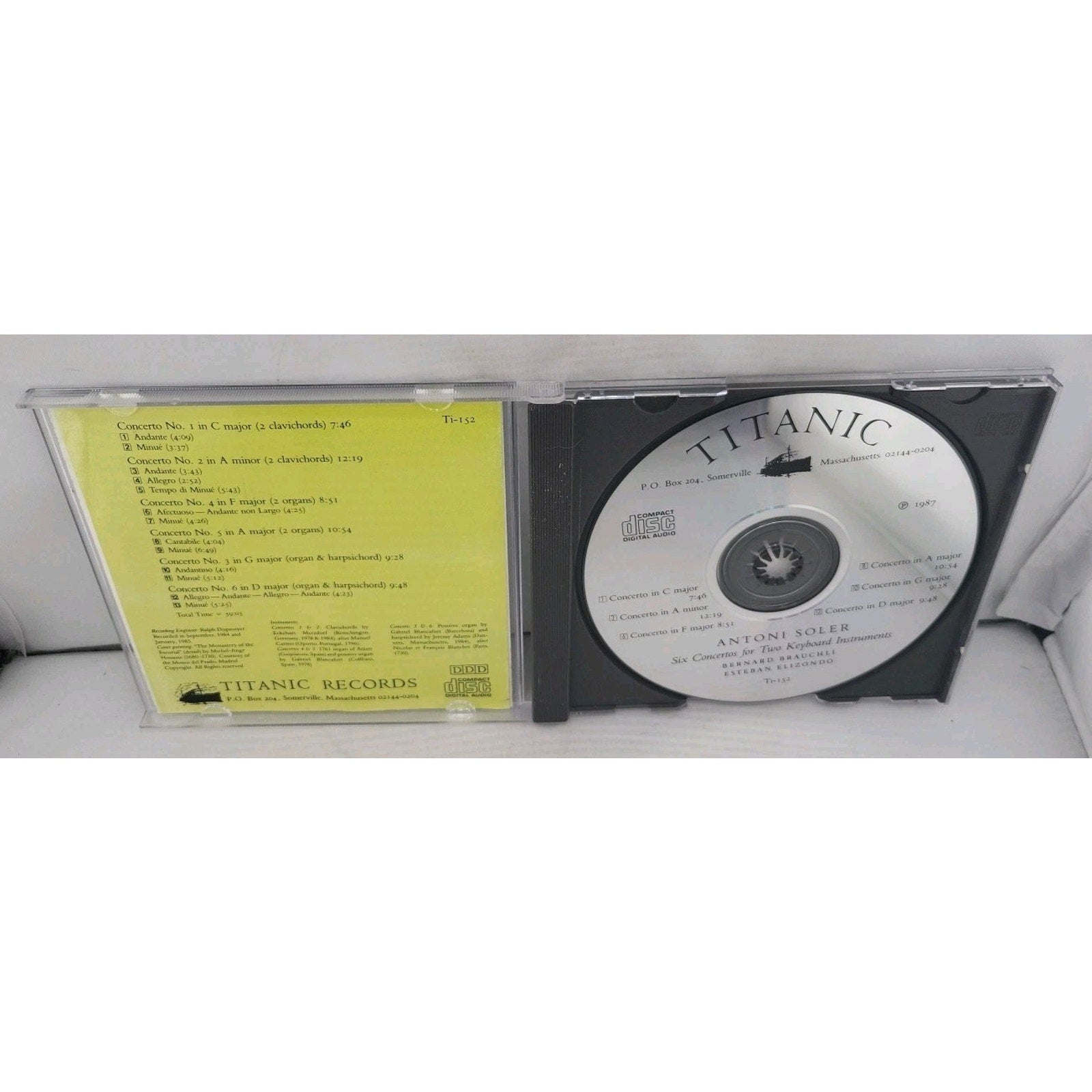 Antoni Soler: 6 Concertos CD
