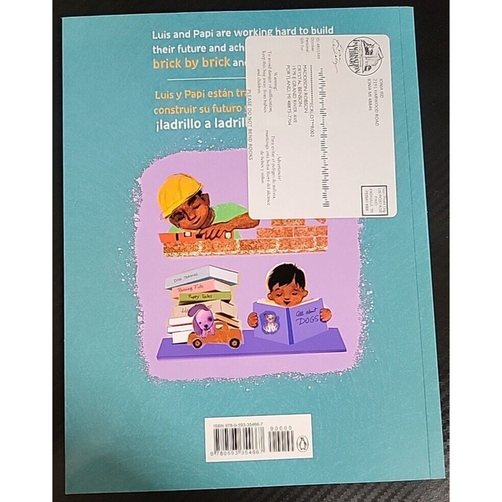Brick by Brick Ladrillo A Ladrillo Paperback Book Heidi Woodward Sheffield