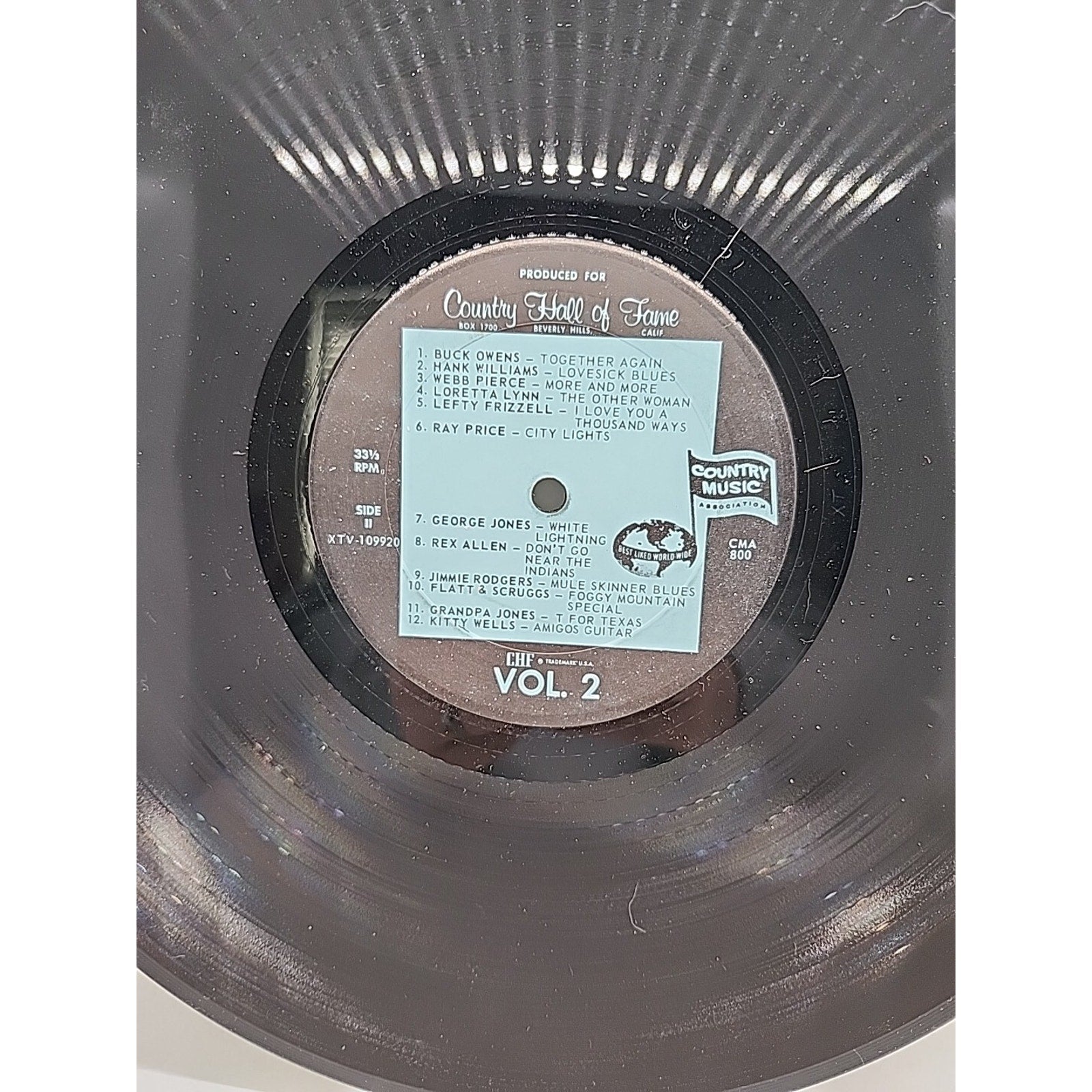 Country Hall Of Fame Vol 2 (Record)