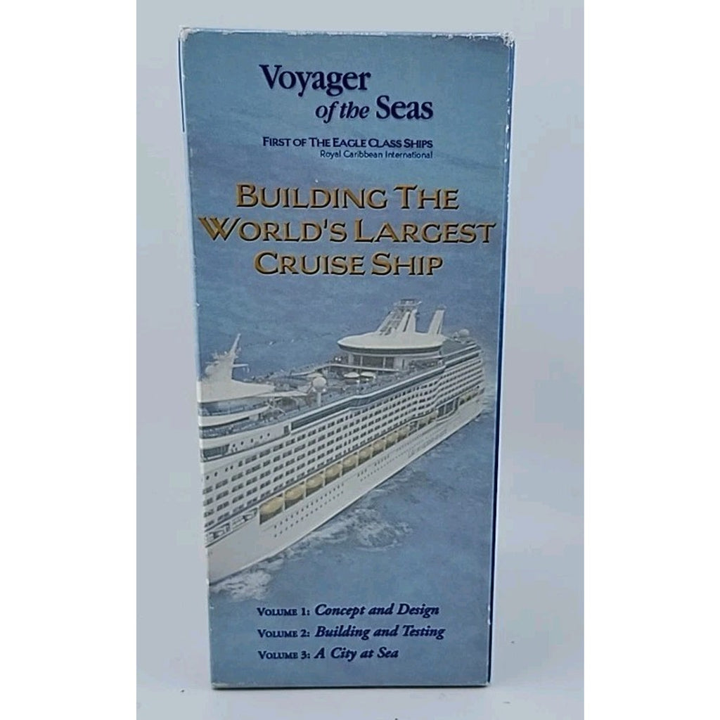 Royal Caribbean Voyager Building the World's Largest Cruise Ship VHS 3 Tape Set