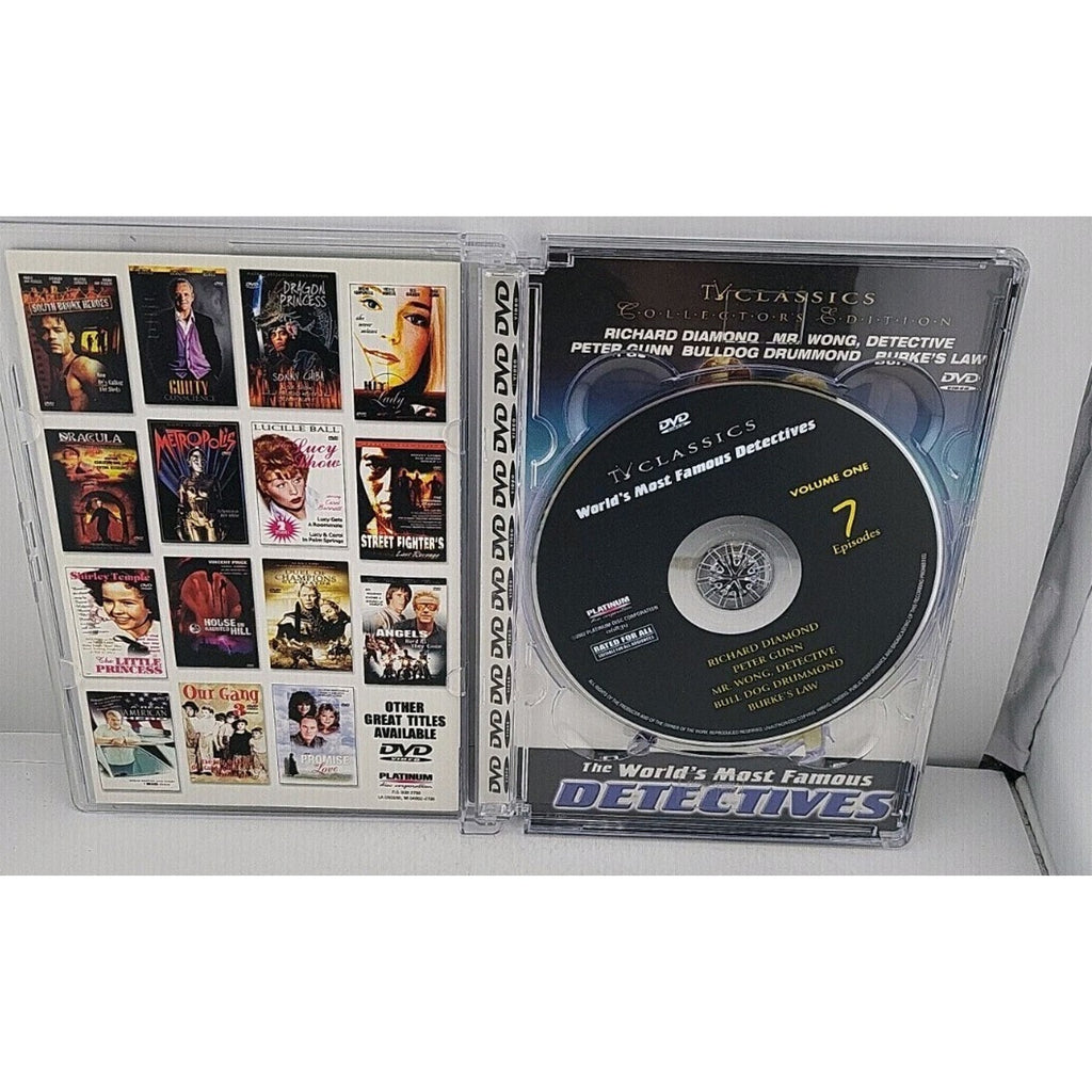 Tv Classics the Worlds Most Famous Detectives 4 DVD Set 21 Episodes