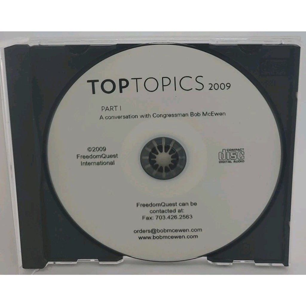 Bob McEwen Top Topics Of 2009 Part 1 Cd
