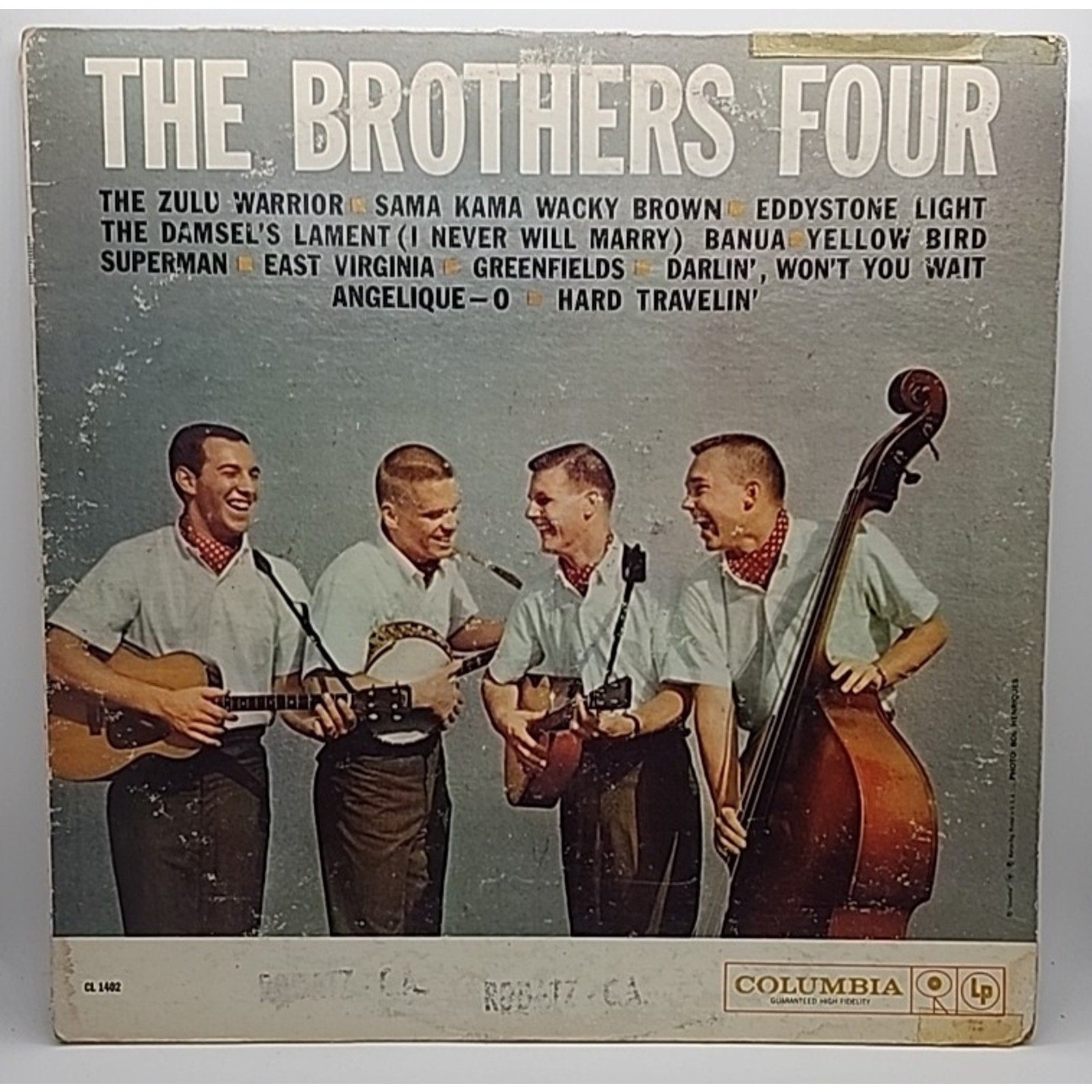 The Brothers Four Self titled 33 RPM - CL1402 (Record)