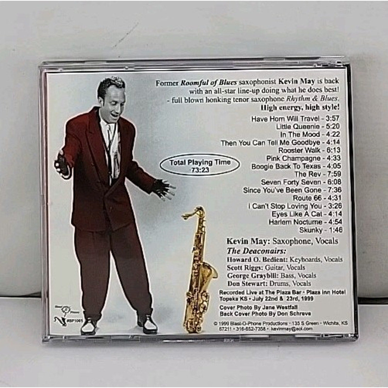 Live At The Plaza By Kevin May & The Deaconairs CD