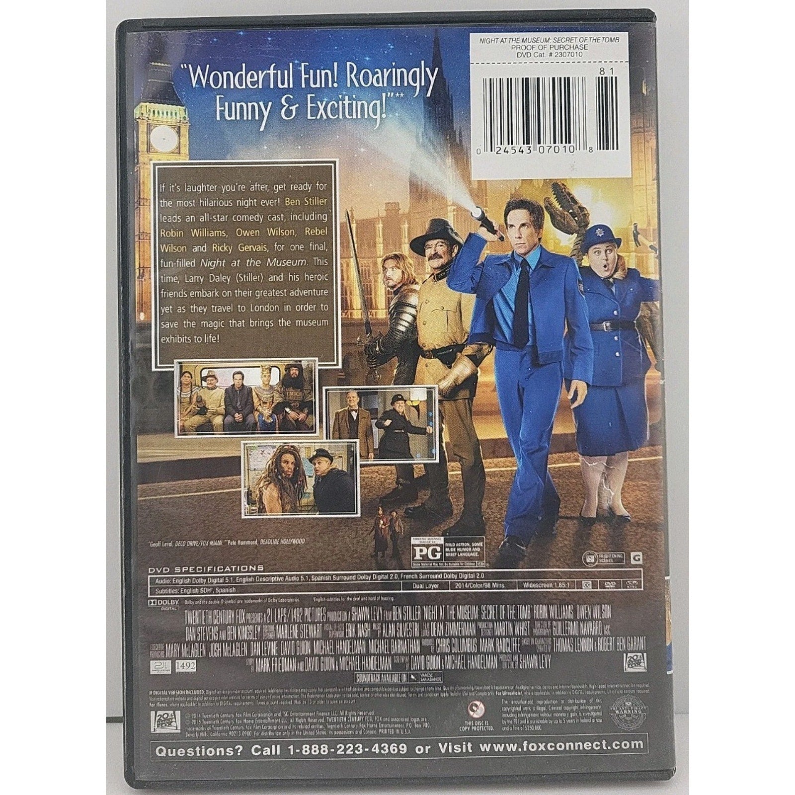 Night At the Museum Secret of the Tomb (DVD)