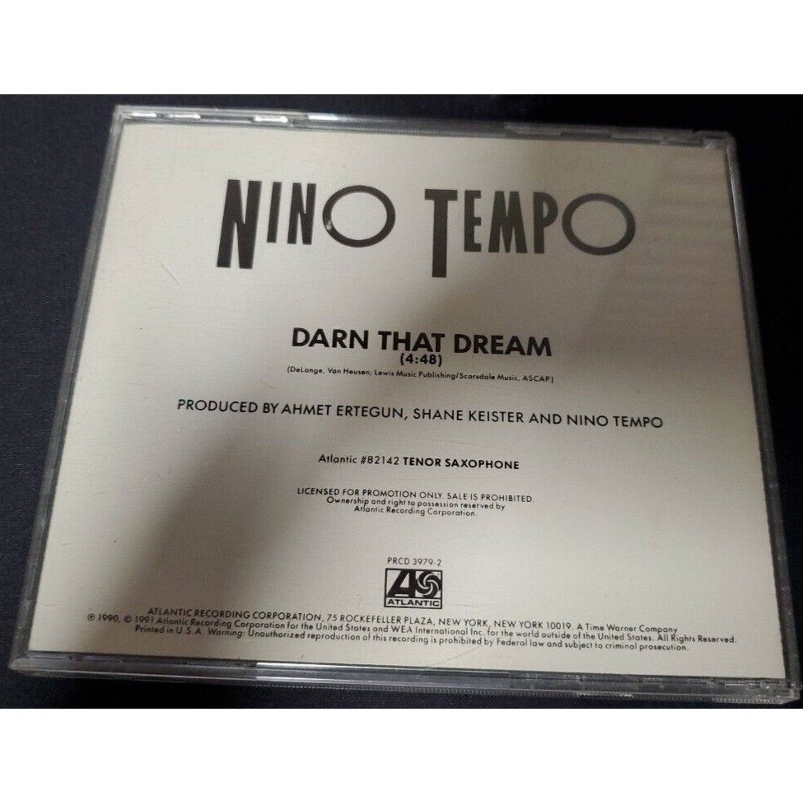 Nino Tempo – Darn That Dream (CD, Promo, US, 1990, Atlantic)