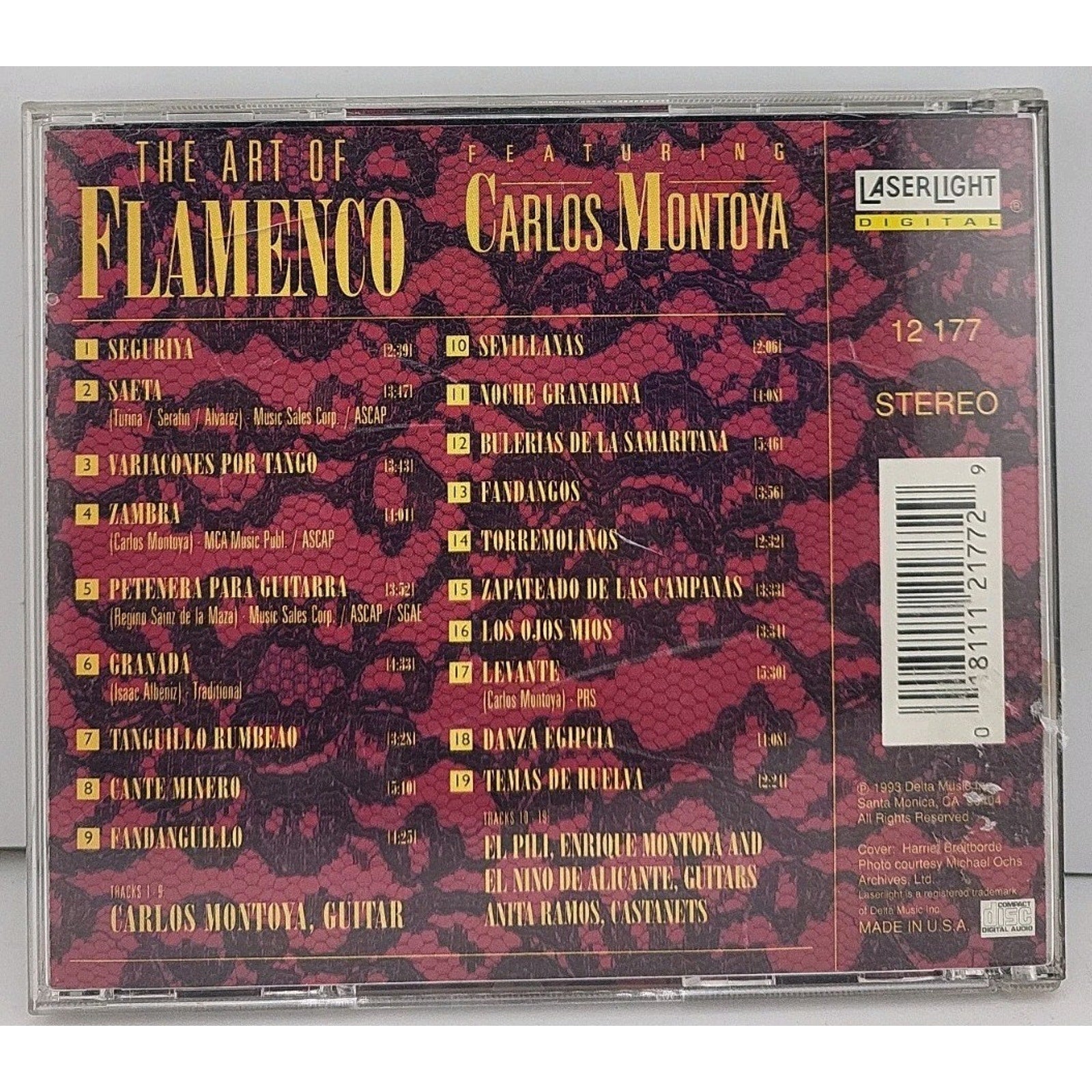 Art of Flamenco by Carlos Montoya (CD, 1993)