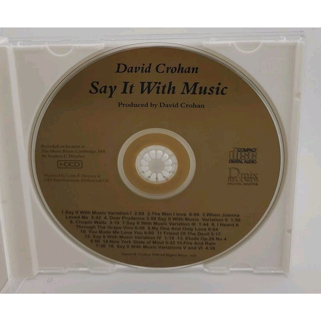 David Crohan Say It With Music (CD)