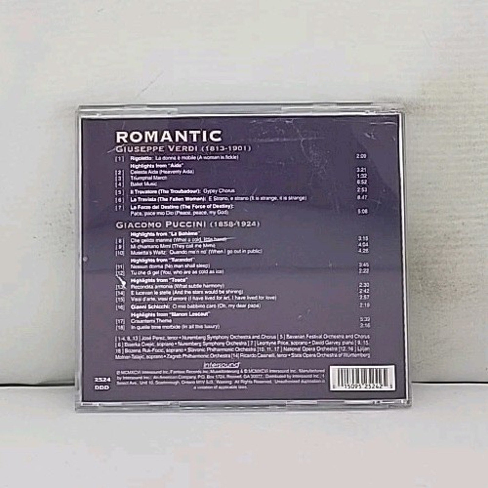 Giuseppe Verdi, Giacomo Puccini - Romantic: Verdi: Highlights From "Aida" (CD)
