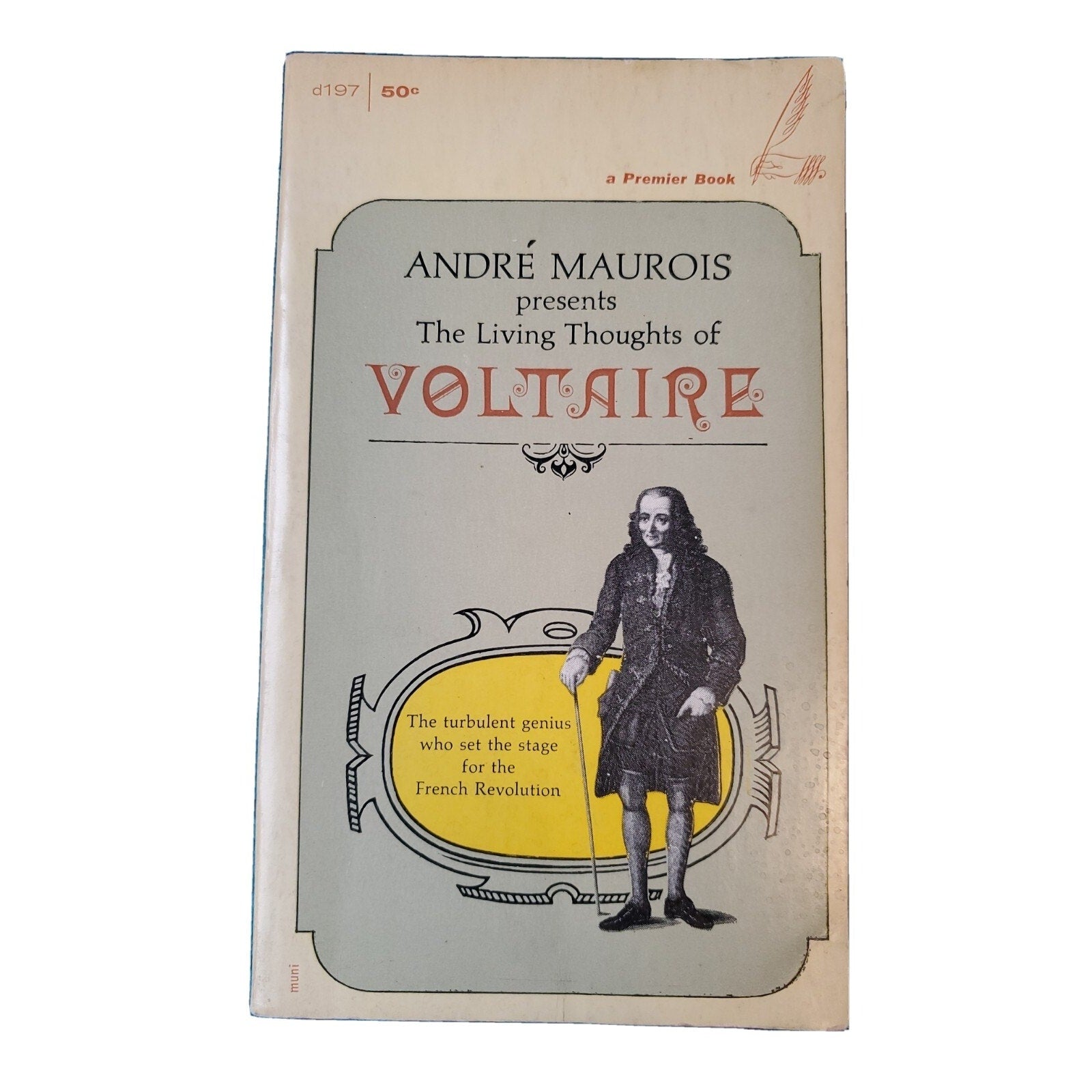 Andre Maurois Presents: The Living Thoughts Of Voltaire-PB-1963(FC201-1Q106