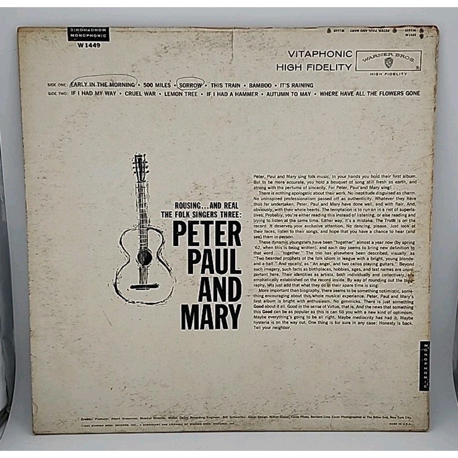 Paul Peter and Mary by Peter, Paul and Mary (Record, 2014)