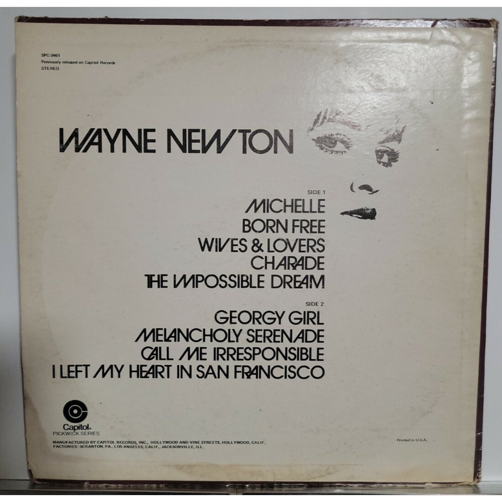 Wayne Newton – I Left My Heart In San Francisco (Vinyl)