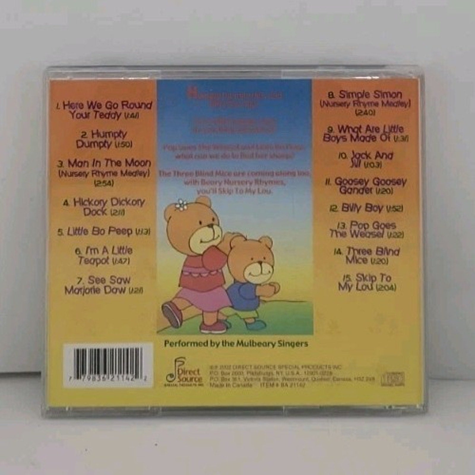 Beary Nursery Rhymes CD