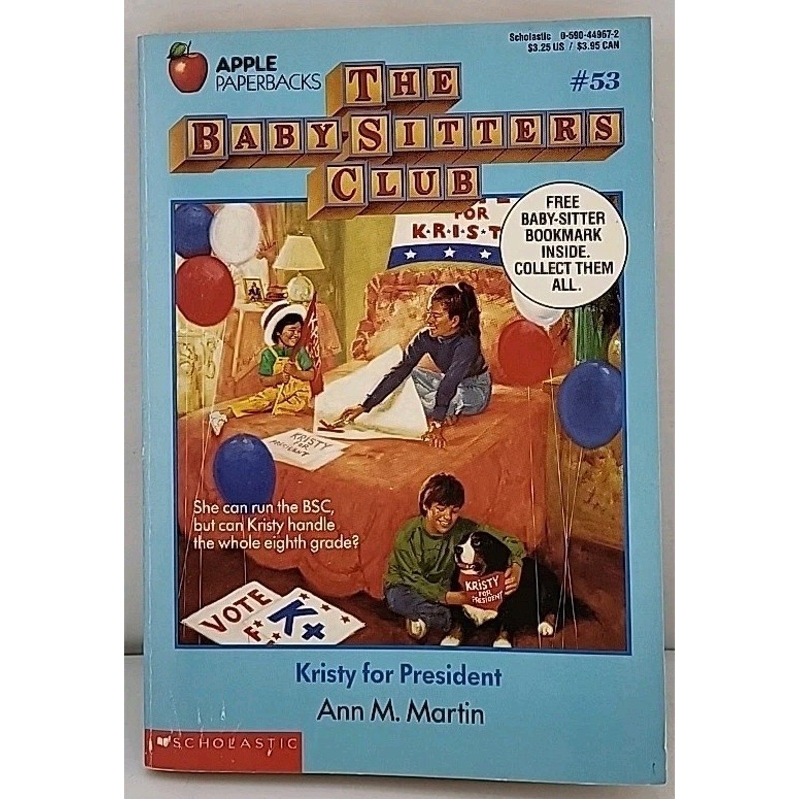 Kristy for President by Ann M. Martin (1992, Trade Paperback)
