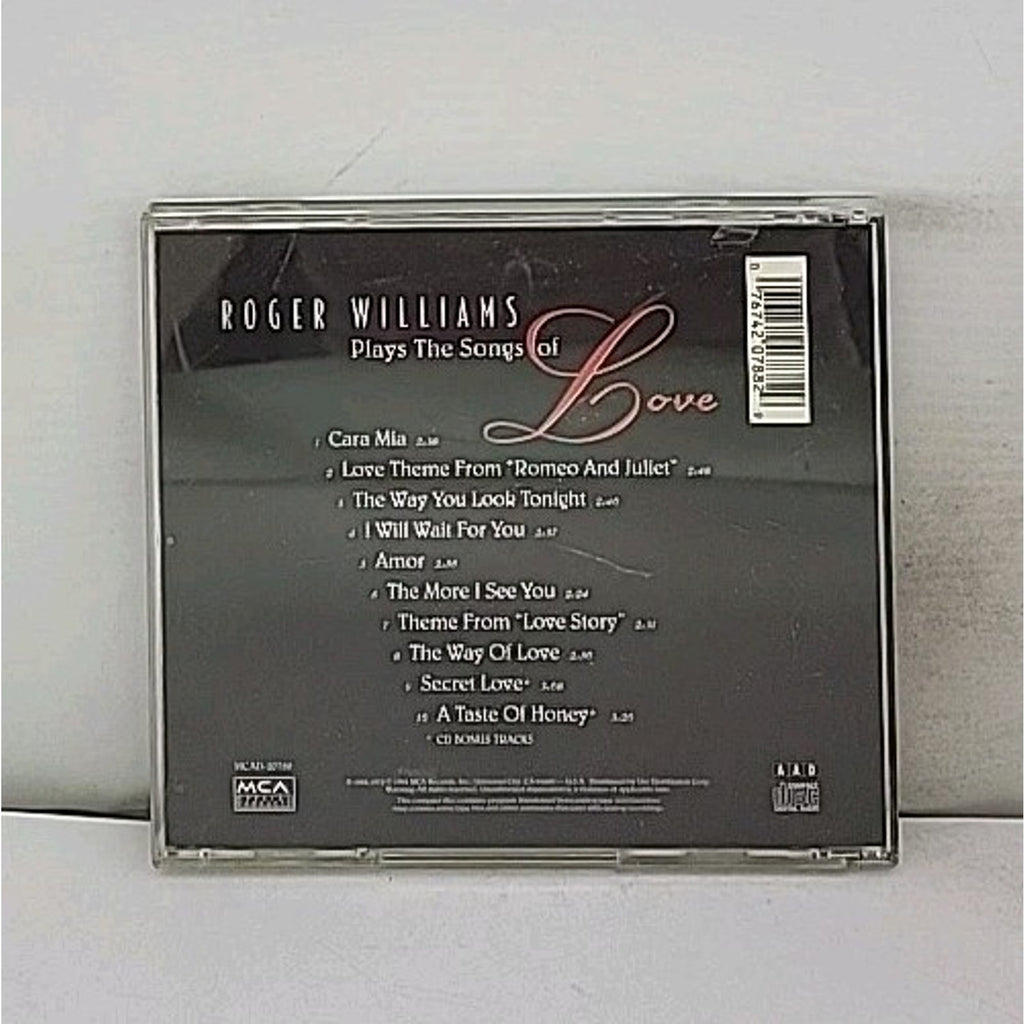 Plays the Songs of Love by Roger Williams (CD, 1995)
