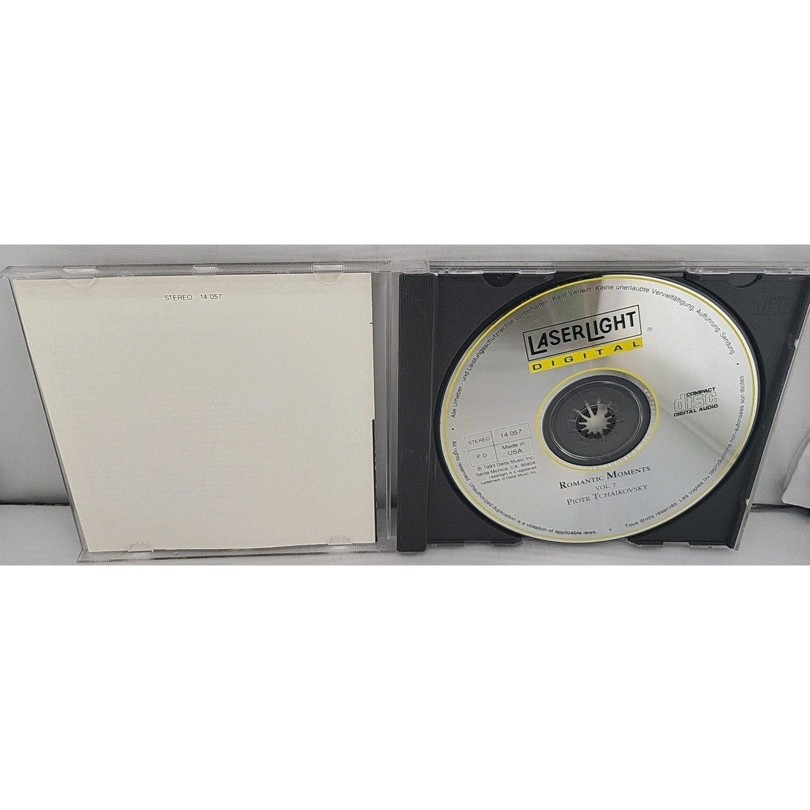 Vol. 7-Tchaikovsky by Tchaikovsky / Vonk / Marriner / Stuttgart Radio (CD, 1993)