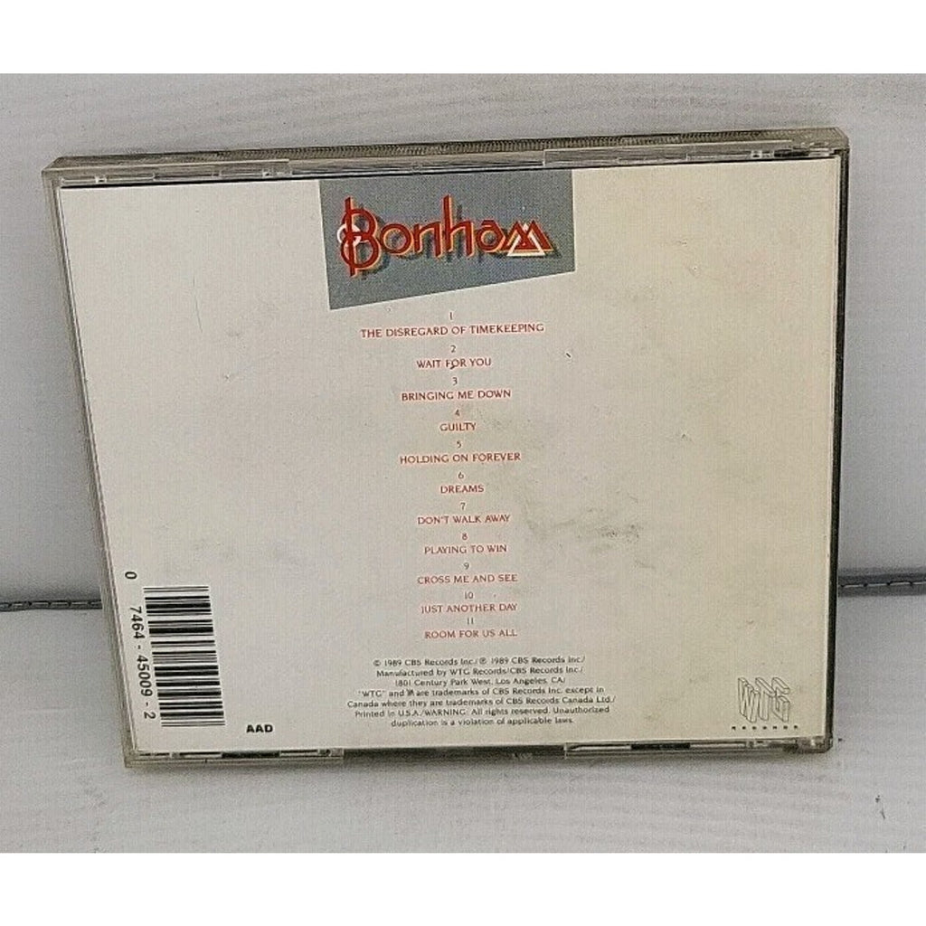 Disregard of Timekeeping by Bonham (CD, 1989)