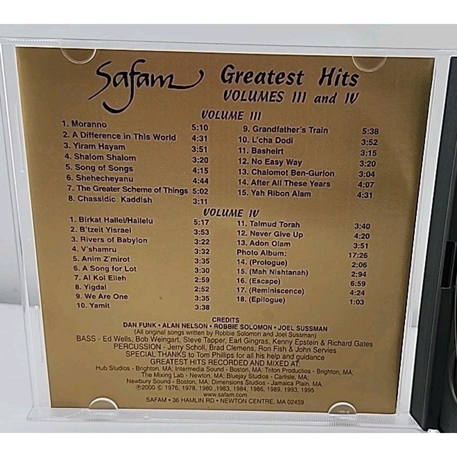 Safam: Greatest Hits Vol III And IV (2 CDs)