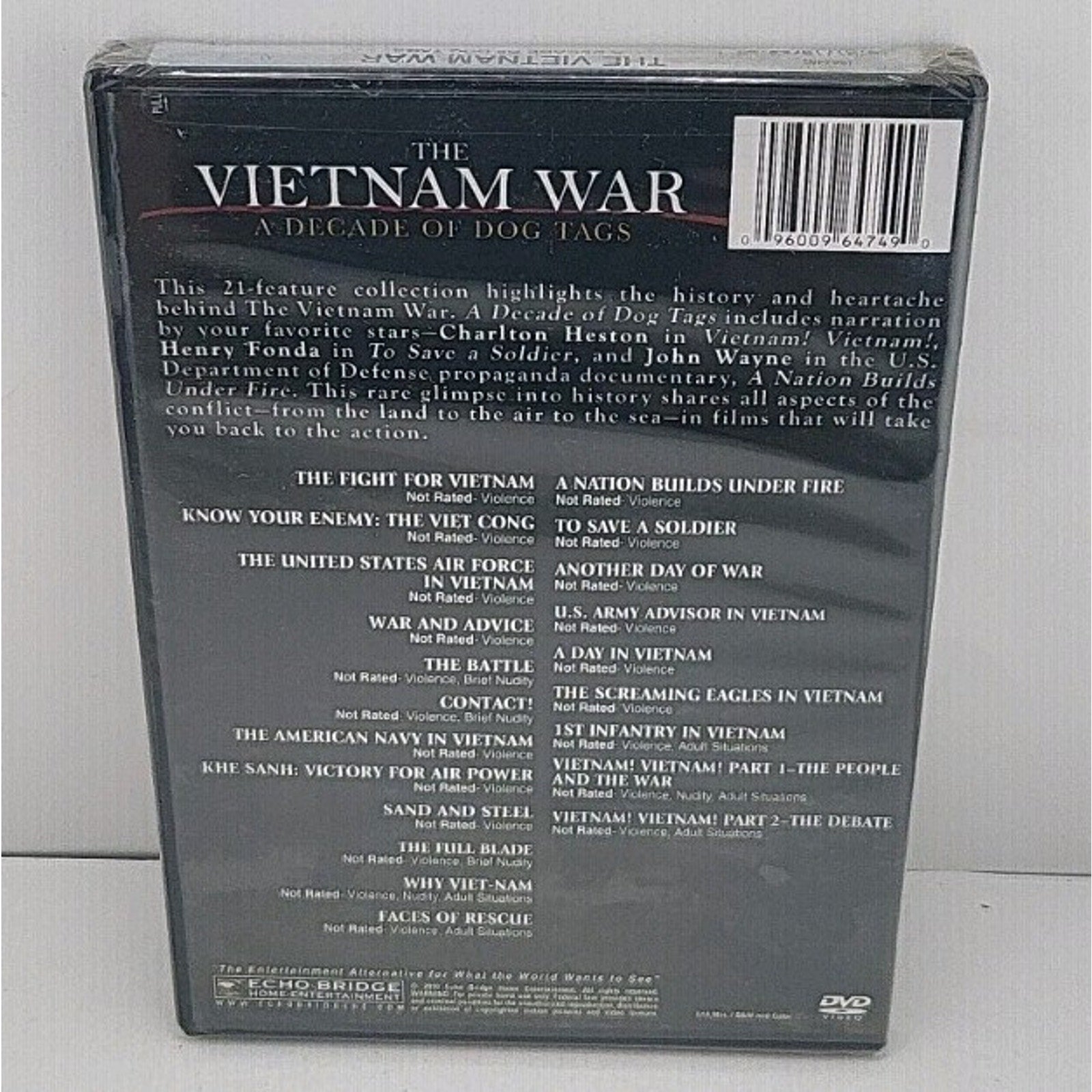 The Vietnam War: a Decade of Dog Tags (DVD) *Brand New*