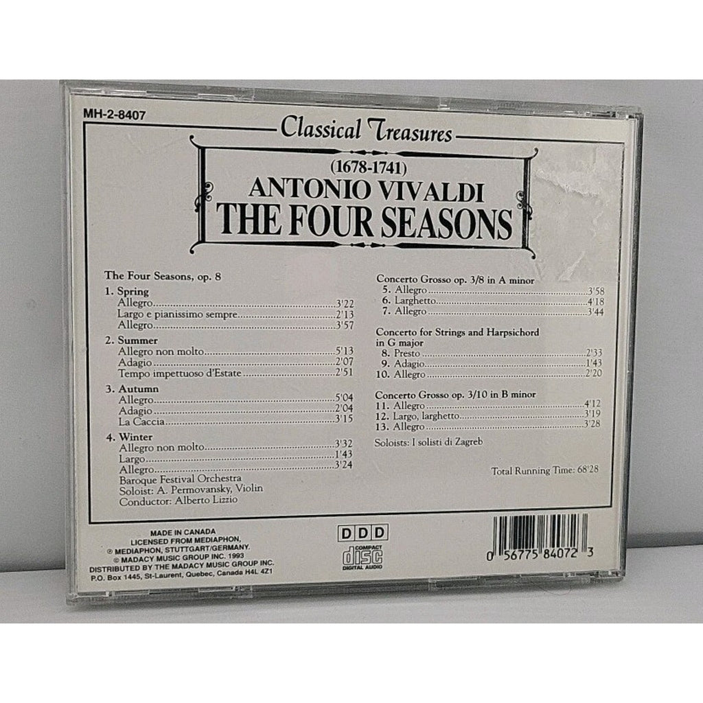Antonio Vivaldi The Four Seasons CD Classical Concerto 1678-1741