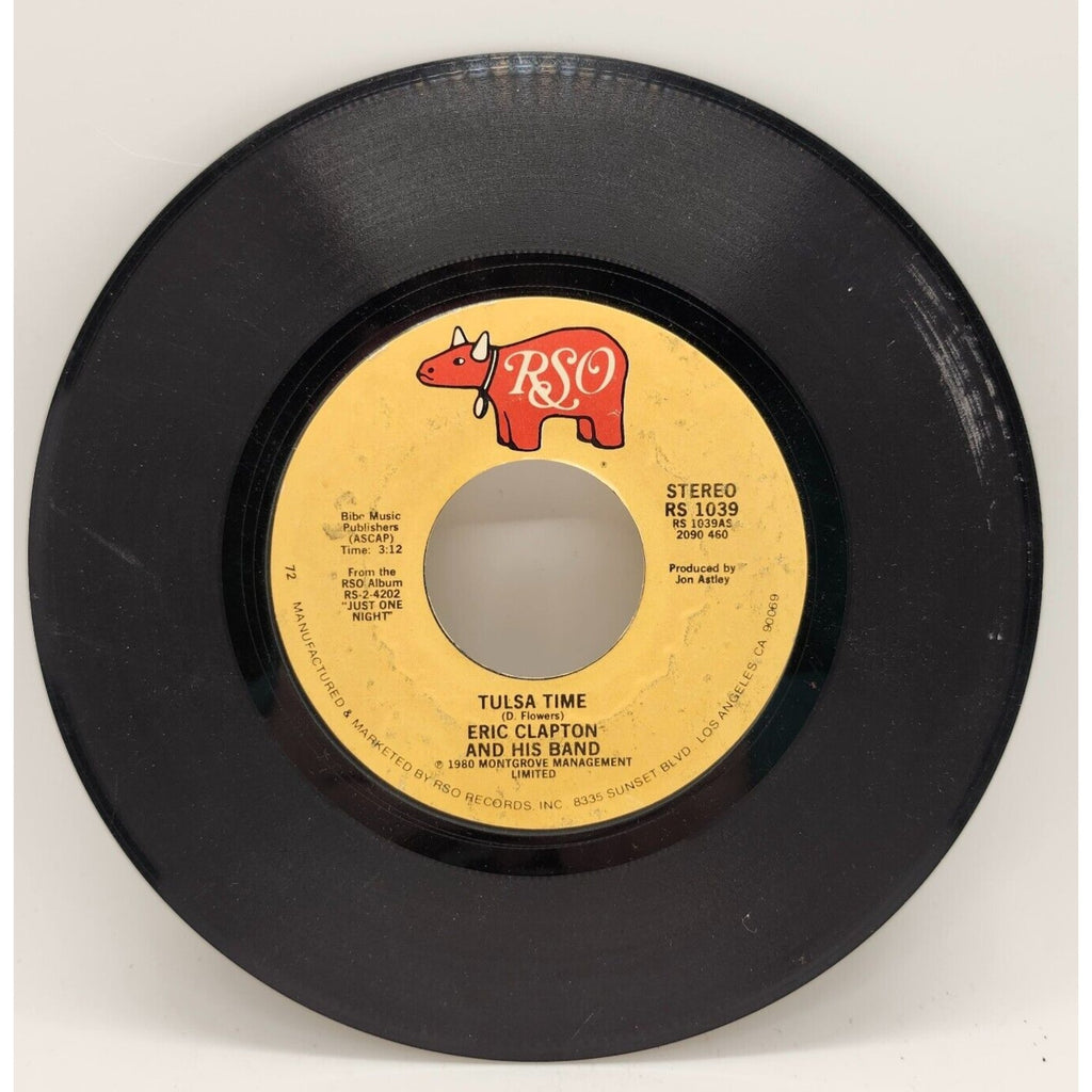 Tulsa Time / Cocaine by Eric Clapton (Record) - RS 1039