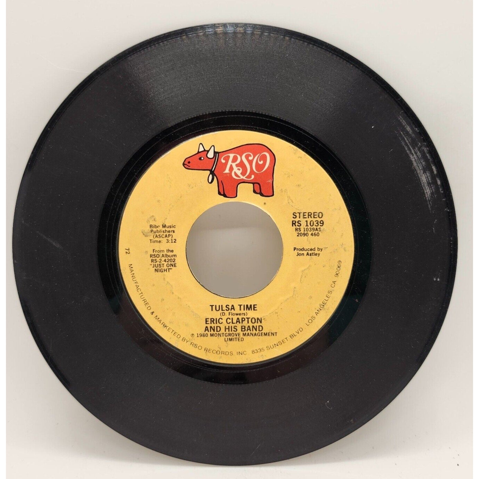 Tulsa Time / Cocaine by Eric Clapton (Record) - RS 1039