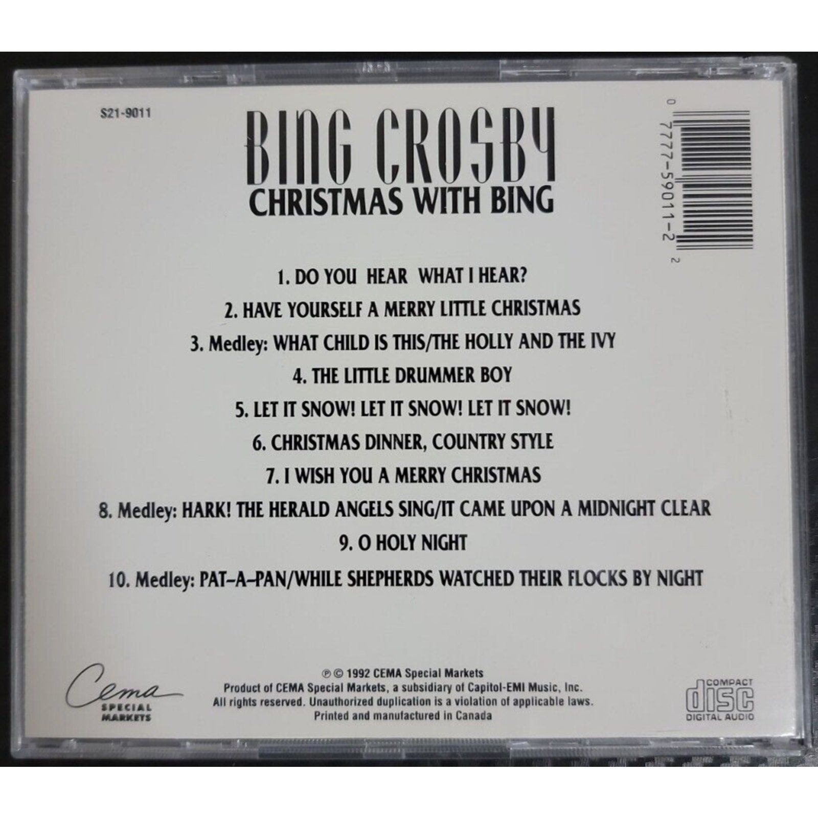 Bing Crosby Christmas With Bing (CD)