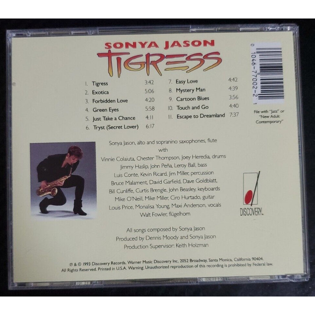 Tigress by Sonya Jason (1993, CD, Discovery Records)