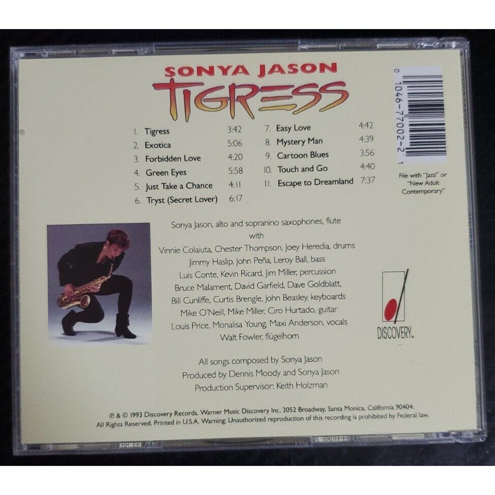 Tigress by Sonya Jason (1993, CD, Discovery Records)