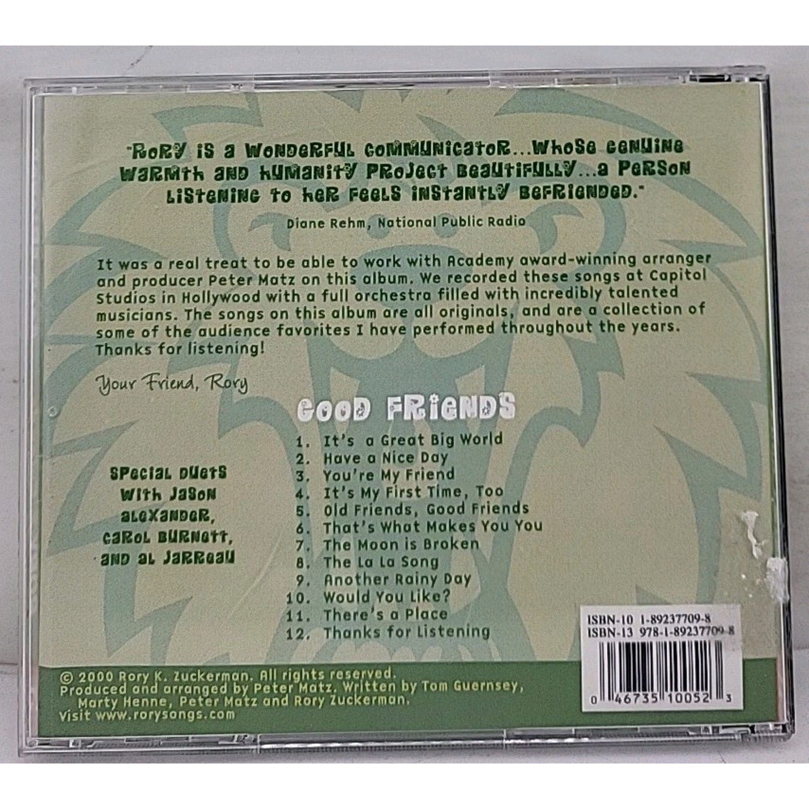Rory & Friends - Good Friends, Songs For Parents and Kids CD