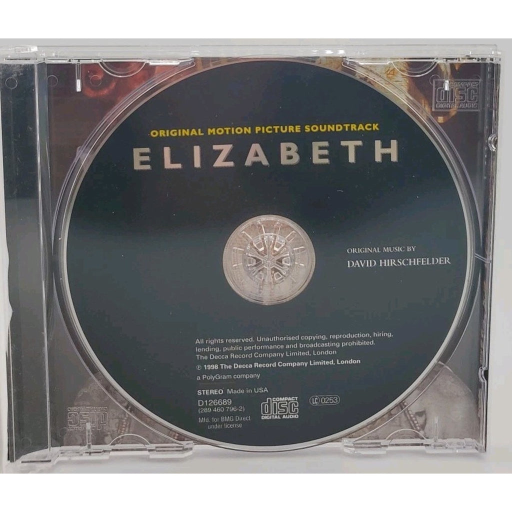 Elizabeth (Original Motion Picture Soundtrack) by David Hirschfelder (CD, 1998)