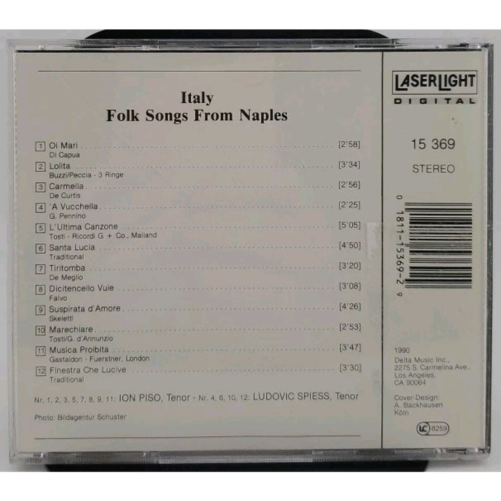 Italy-Folk Songs from Naples by Piso, Ion / Spiess, Ludovic (CD, 1991)