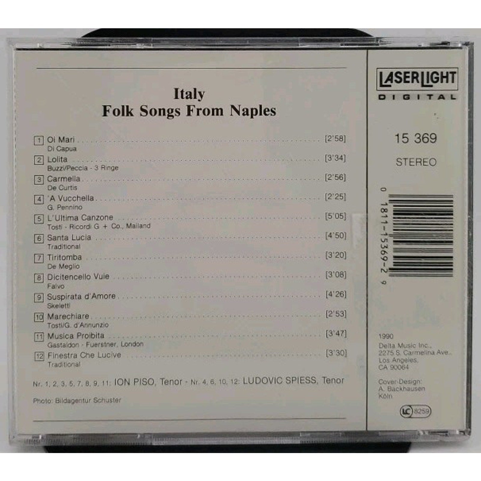 Italy-Folk Songs from Naples by Piso, Ion / Spiess, Ludovic (CD, 1991)