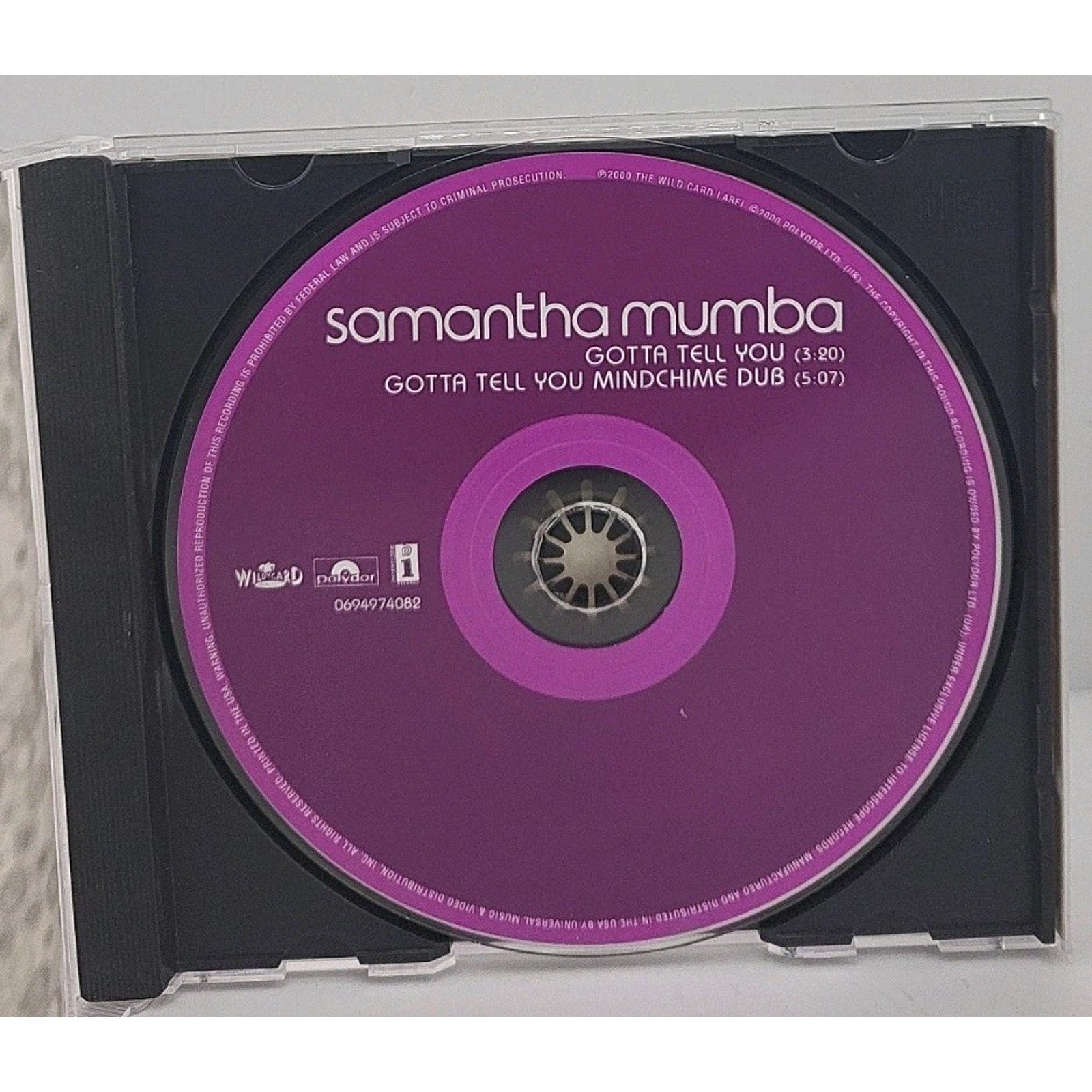 Gotta Tell You [Single] by Samantha Mumba (CD, Aug-2000, Interscope (USA))