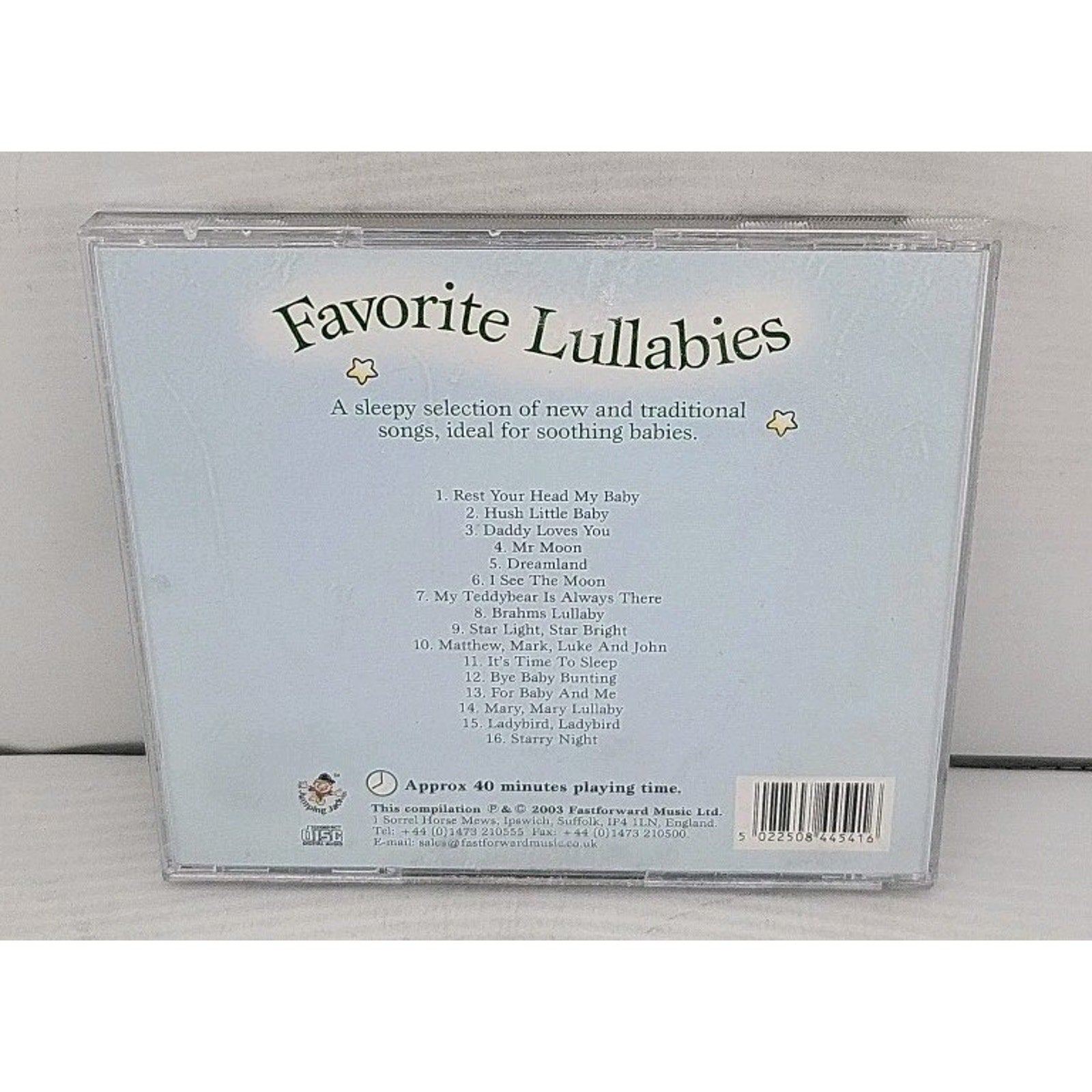 Favorite Lullabies Chlidren Song Compilation Fastforward Music 2003 CD