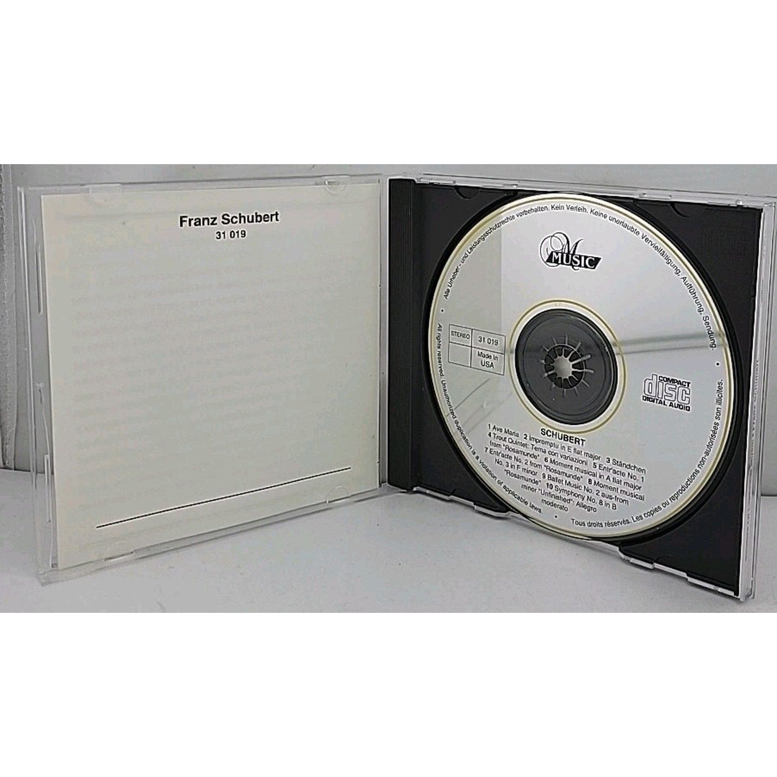Ave Maria/Impromptu/& by F. Schubert (CD, 1998)