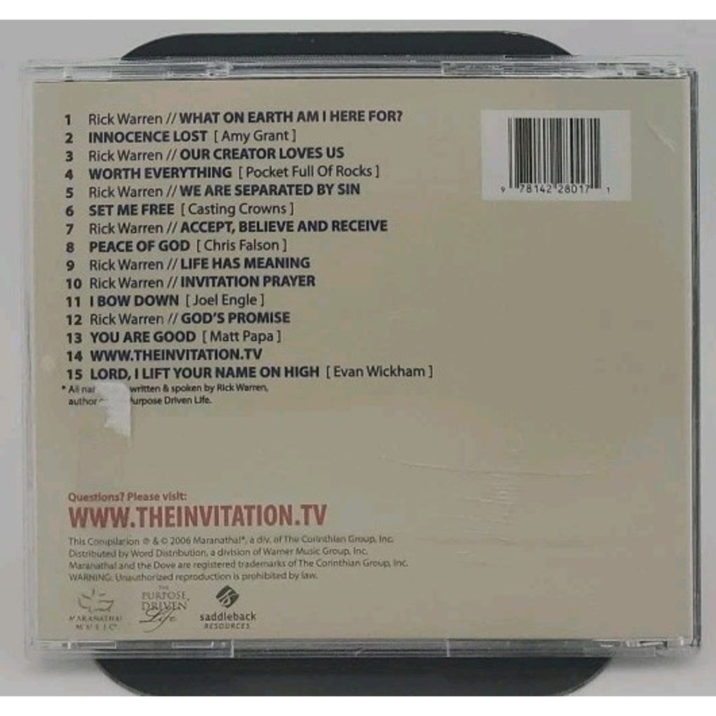 The Invitation Narrated by Rick Warren - Various Artist (CD, 2006)