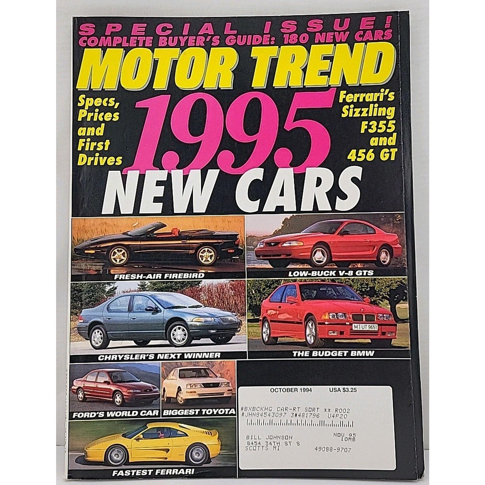 Motor Trend Magazine - October 1994 - Volume 46 Number 10