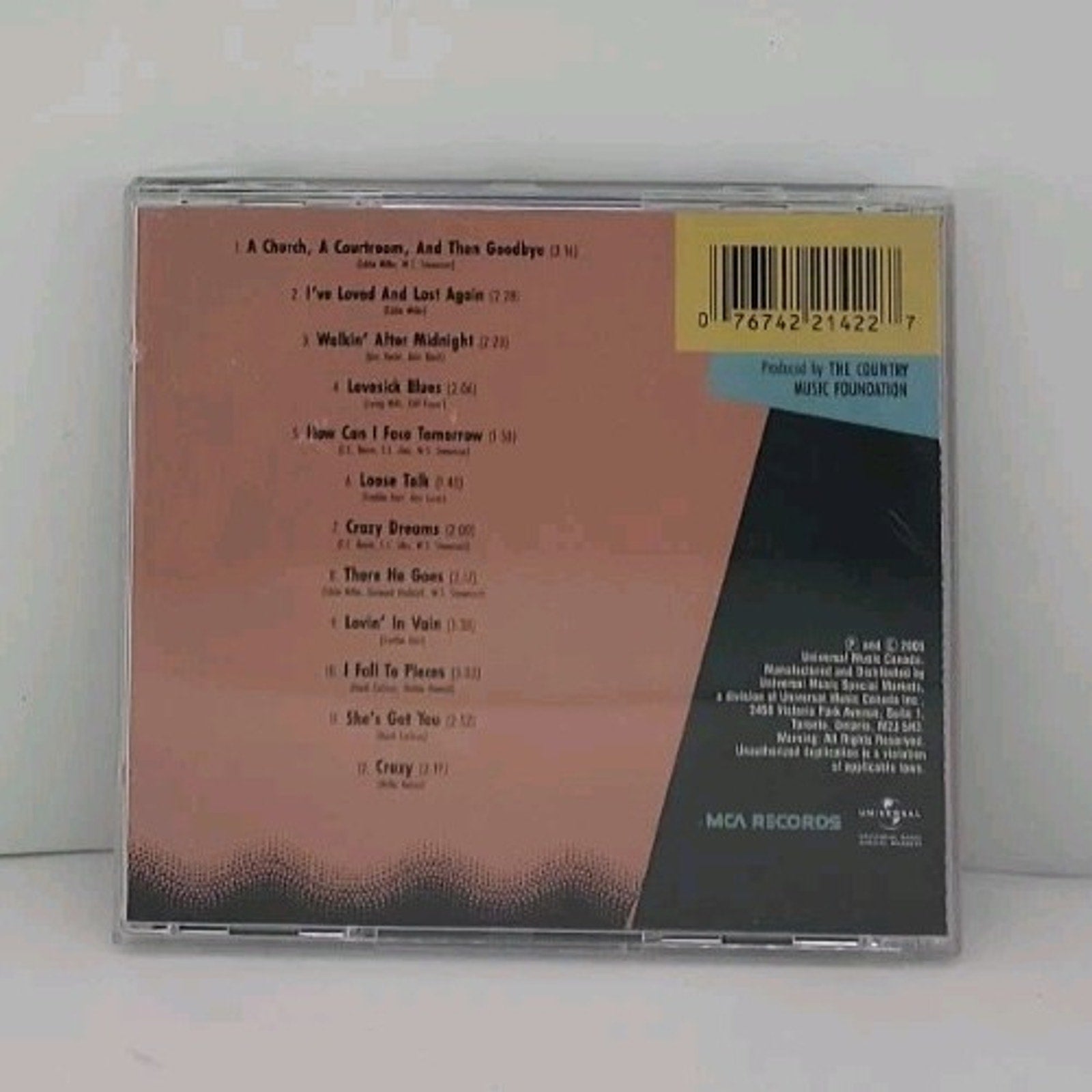 Live at the Opry by Patsy Cline (CD, 1990)