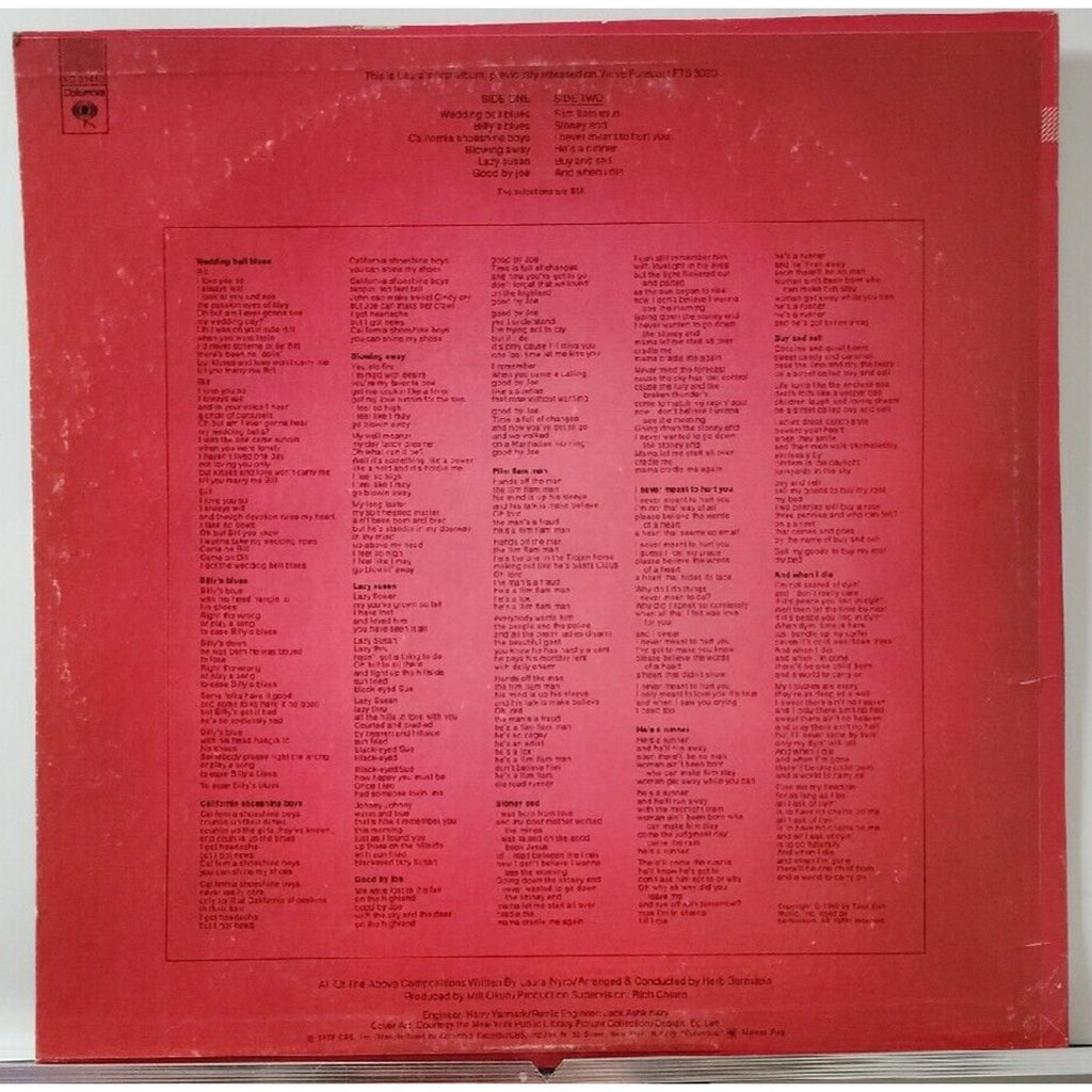 Laura Nyro The First Songs KC-31410 (Record)