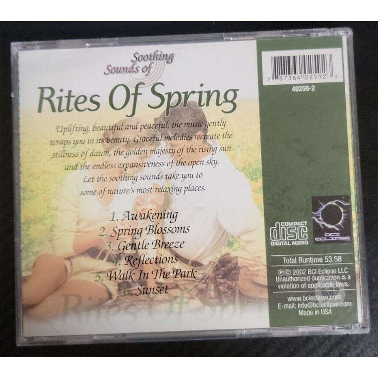 Soothing Sounds Of Rites Of Spring CD