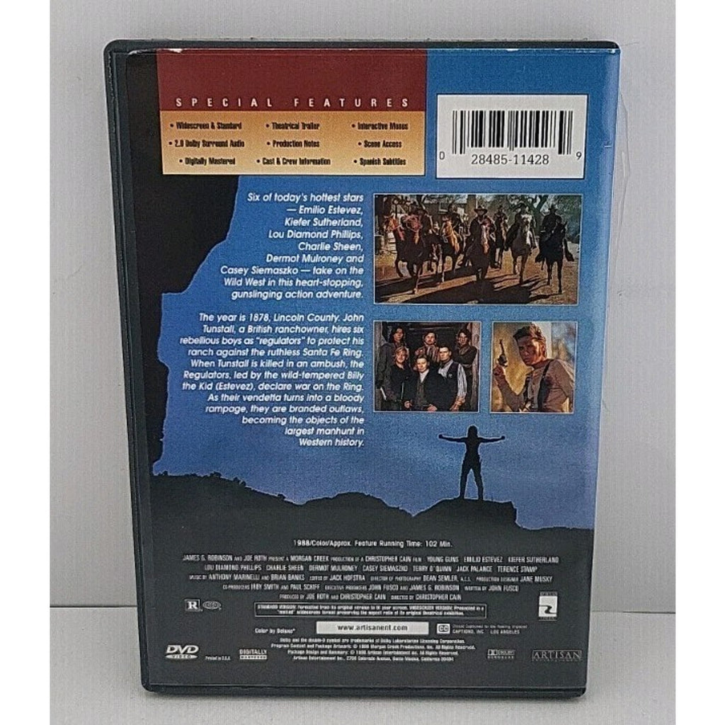 Young Guns (DVD, 1988)