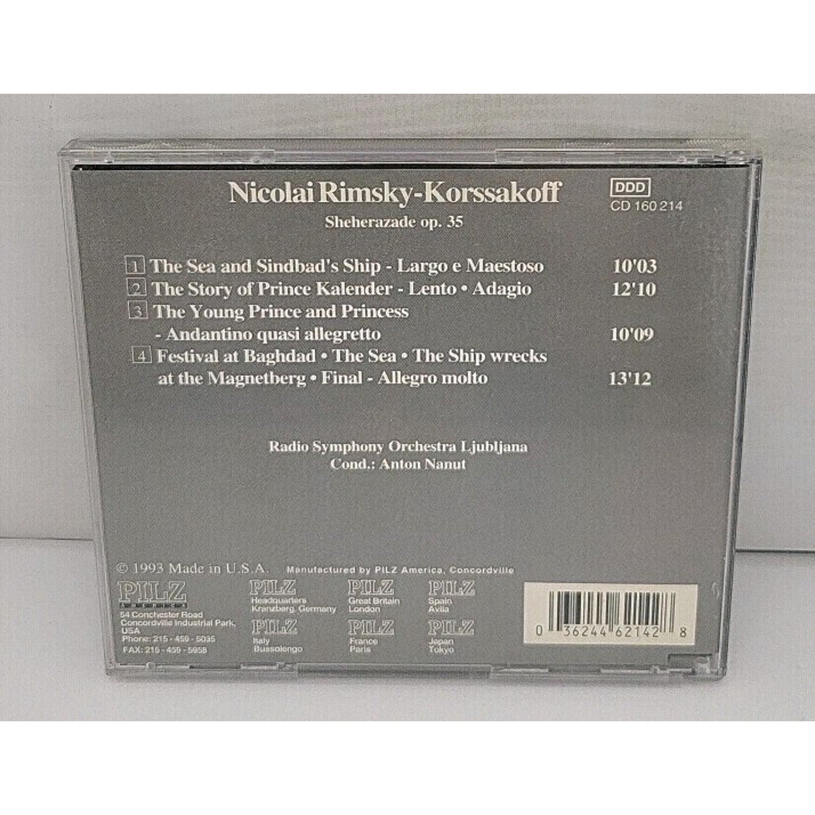 Rimsky-Korssakoff Scheherazade op. 35 Golden Vienna Master Series CD