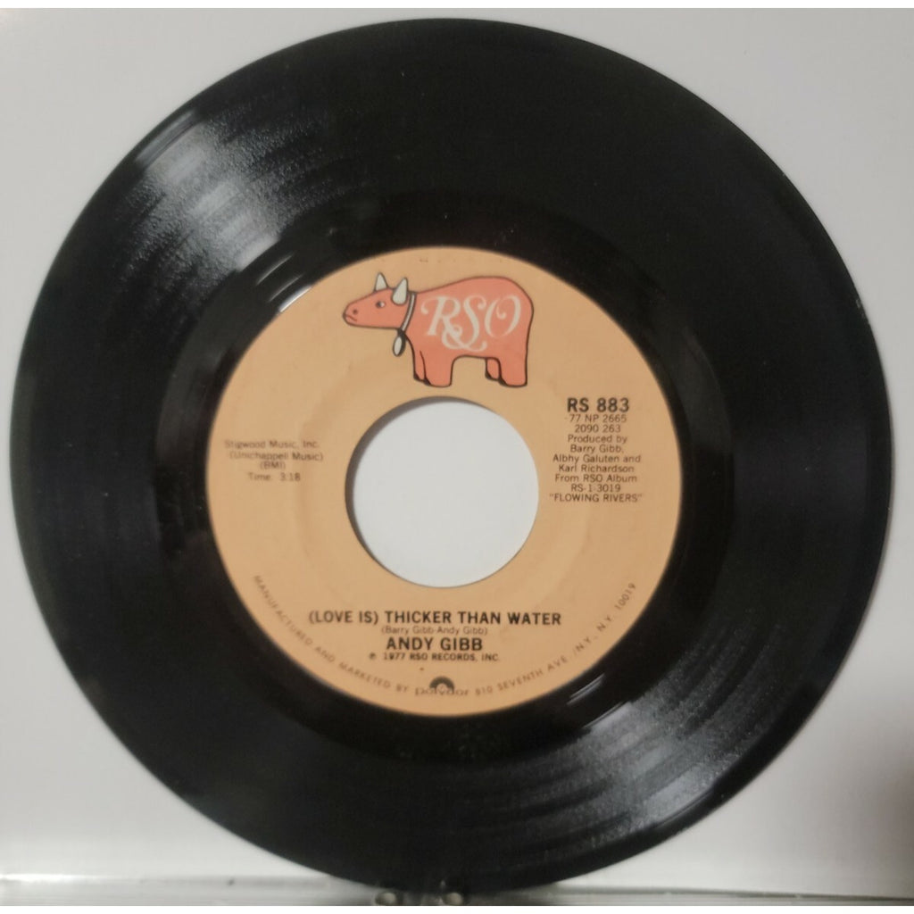 Andy Gibb - (Love Is) Thicker Than Water / Words And Music (Vinyl)