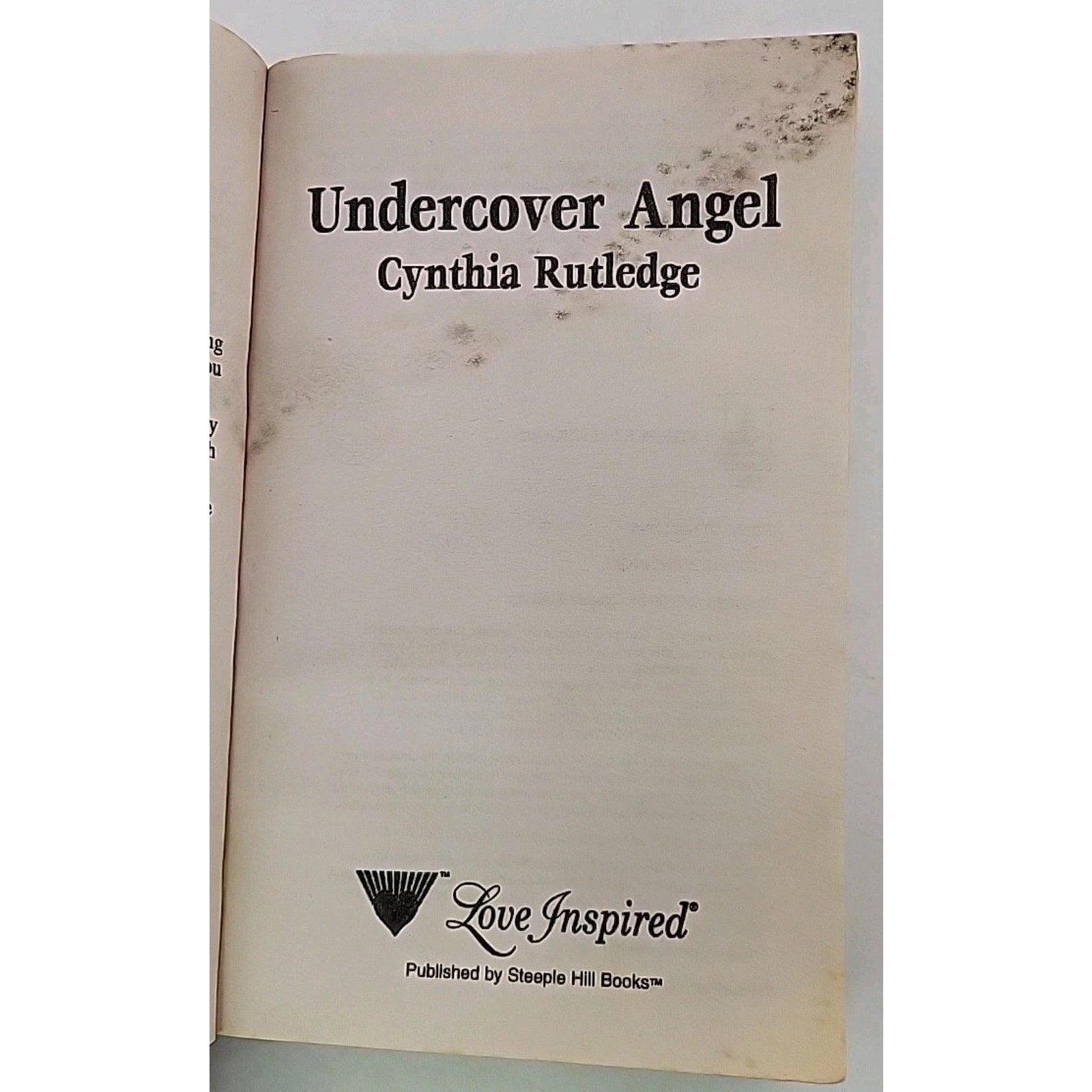 Undercover Angel by Cynthia Rutledge (2000, Mass Market)
